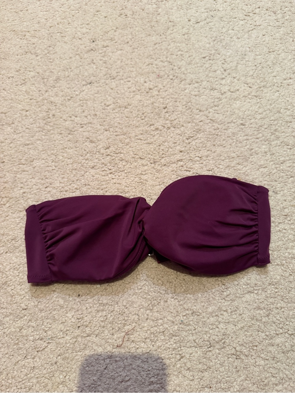 Victorias Secret Plum Strapless Bandeau Bikini Top